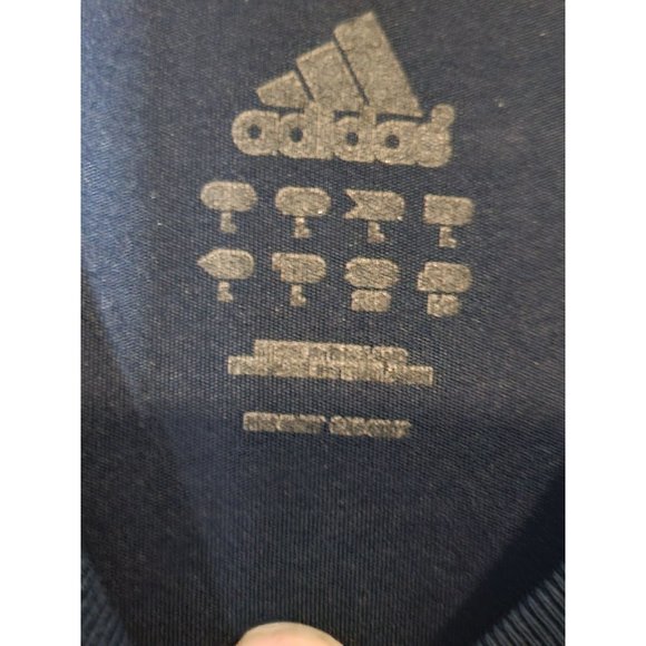 Adidas Moisture Wicking LS Performance Compression Shirt Navy Blue Size Large - Picture 4 of 5